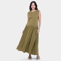 Vestido Longo Farm Casual Feminino