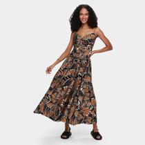 Vestido Longo Farm Leque de Tucano