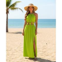 Vestido Longo Feminino Elegante 2 Formas de Uso Brilho Sofisticado veste do 38 ao 42 e Tamanho Único
