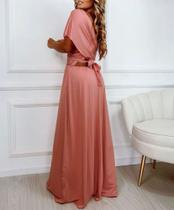 Vestido longo feminino elegante multiformas tendência