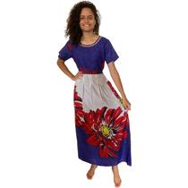 Vestido Longo Feminino Festa Social Midi Babado Evangelico