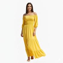 Vestido Longo Feminino Forrado Ideal para Noivado, Chá Revelação e Eventos