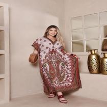 Vestido longo feminino kaftan indiano luxo b15121