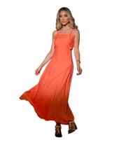 Vestido Longo Feminino Liso Alcinha Crepe Festa Casamento Madrinha 406