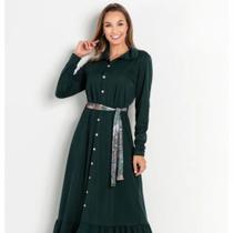 Vestido longo feminino moda outono inverno