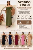 Vestido Longo Feminino Pacote com 5 Unidades para Revenda