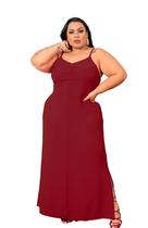 Vestido Longo Feminino Plus Size Alçinha Evangelico Verao