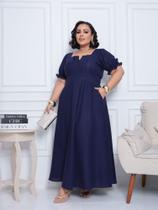 Vestido Longo Feminino Plus Size Moda Evangélica