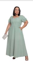 Vestido Longo Feminino Plus Size Moda Evangélica