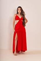 Vestido longo feminino Rubi vermelho Vestido longo feminino Rubi vermelho