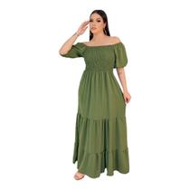 Vestido Longo Feminino Verão Casamento Três Maria Dia Moda Evangélico