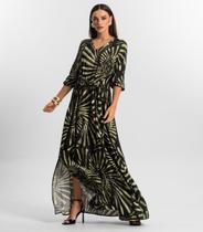 Vestido Longo Feminino Viscose Endless Verde