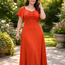 Vestido Longo Festa Feminino Plus size Blessed Elegante 2367 - G1