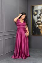 Vestido longo festa fucsia Vestido longo festa fucsia