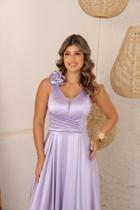 Vestido longo festa lavanda Vestido longo festa lavanda