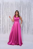 Vestido longo festa pink