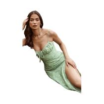 Vestido Longo Floral Bodycon Feminino Elegante Para Praia E Lazer Verão 2024 Atacado