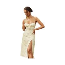 Vestido Longo Floral De Verão Para Mulheres, Elegante Para Praia E Moda De Rua 2024