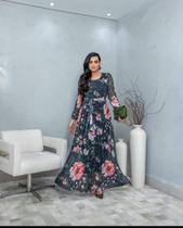 Vestido longo floral