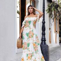Vestido Longo Florido tamanho M