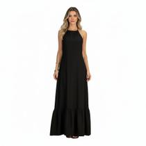 Vestido Longo Frente Única Aniversários Pré-Wedding