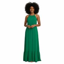 Vestido Longo Frente Única Decote Festa Casamento Madrinha