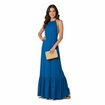 Vestido Longo Frente Unica Festas Madrinha Casamento Civil