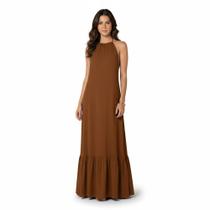 Vestido Longo Frente Unica Festas Madrinha Casamento Civil