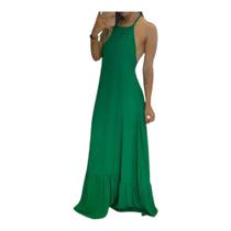 Vestido Longo Frente Única Forrado Festa Madrinha Formatura