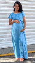 Vestido Longo Gestante Amamentação Fran Ciganinha