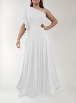 Vestido Longo Godê Para Madrinha Casamento Festa Formatura