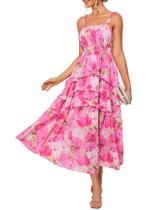 Vestido longo GRACE KARIN 2025 Elegante em camadas para convidados de casamento Vestido longo GRACE KARIN 2025 Elegante em camadas para convidados de casamento