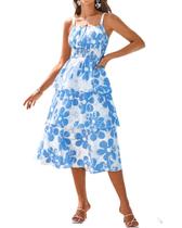 Vestido longo GRACE KARIN 2025 Floral Beach de verão para mulheres