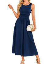 Vestido longo GRACE KARIN Summer para mulheres azul marinho XXL Vestido longo GRACE KARIN Summer para mulheres azul marinho XXL