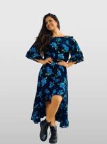 Vestido Longo Indiana Feminino Moda Boho Estampada 237