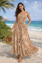 Vestido Longo Indiano Ajustável Boho Verao Luxo Cor:Estampa3Tamanho:Unico Vestido Longo Indiano Ajustável Boho Verao Luxo Cor:Estampa3Tamanho:Unico