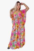 Vestido Longo Indiano Estampado Toque de Seda-Cod.LDR-0036