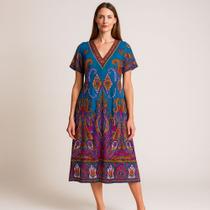 Vestido Longo Indiano Plus Size