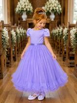 Vestido Longo Infantil Festa Lilás Lavanda Formatura Casamento Social Pérolas Brilho Princesa Florista Aniversário Vestido Longo Infantil Festa Lilás Lavanda Formatura Casamento Social Pérolas Brilho Princesa Florista Aniversário