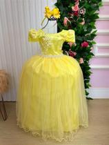 Vestido Longo Jaqueline Amarelo - Elegância e Sofisticação