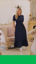 Vestido Longo Jeans Levinho total elegância e lindíssimo casual