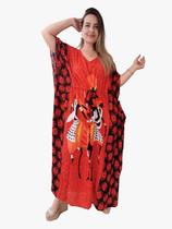 Vestido Longo Kaftan Luxo Indiano Plus Size Viscose Cod 1010 Vestido Longo Kaftan Luxo Indiano Plus Size Viscose Cod 1010