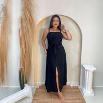 Vestido Longo Kary em Viscosarja Moda Sofisticada Feminina