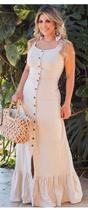 Vestido Longo Linho Vestido Longo Linho