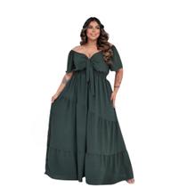 Vestido Longo Liso Em Duna G1, G2, G3 E G4 1 Geração