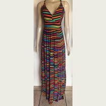 Vestido Longo Listrado