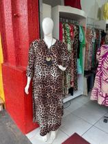 Vestido longo luz onça