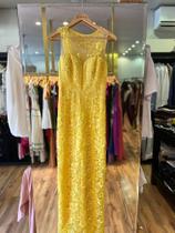 Vestido longo magalu amarelo tam p