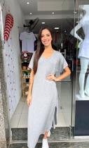 Vestido longo malha tamanho único mais veste até o 50