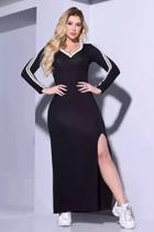 Vestido Longo Manga Comprida Pit Bull Jeans Original 84241 Vestido Longo Manga Comprida Pit Bull Jeans Original 84241